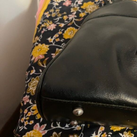 Patricia Nash Macellara Satchell Black Leather bag - Picture 15 of 16